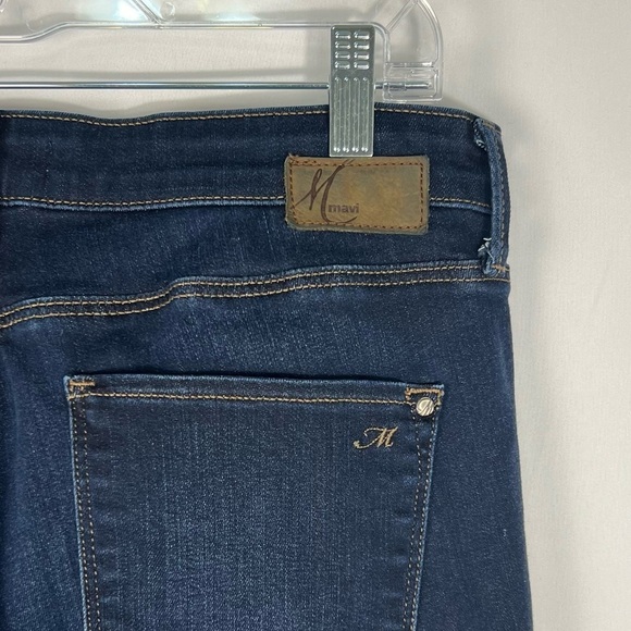 Mavi Marcia Mid-Rise Classic Bootcut Jeans Dark Wash Size 31 Tall Long - Picture 7 of 14